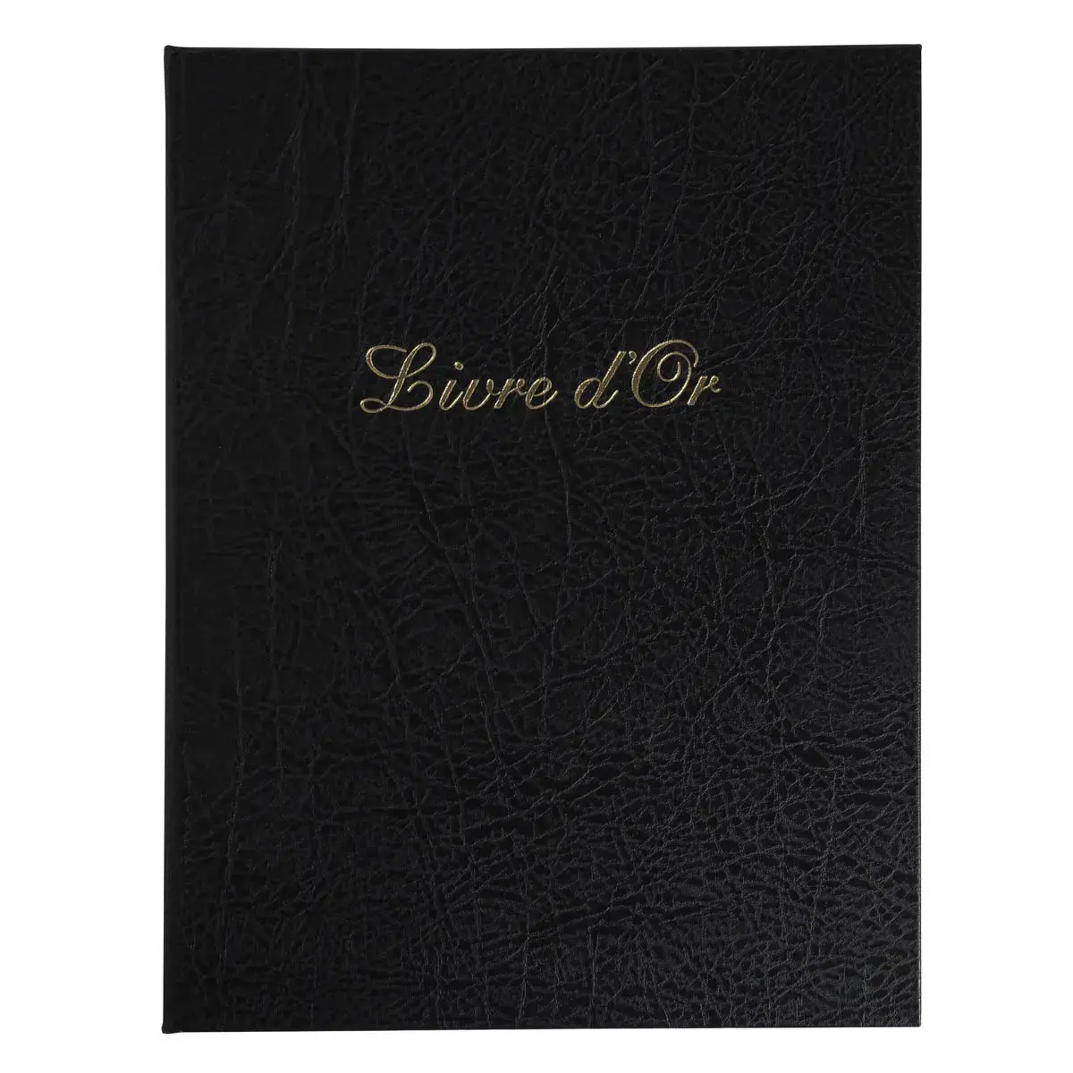 Livre d'or Balacron avec titre 100 pages blanches - 27x22 cm vertical - Noir - EXACOMPTA