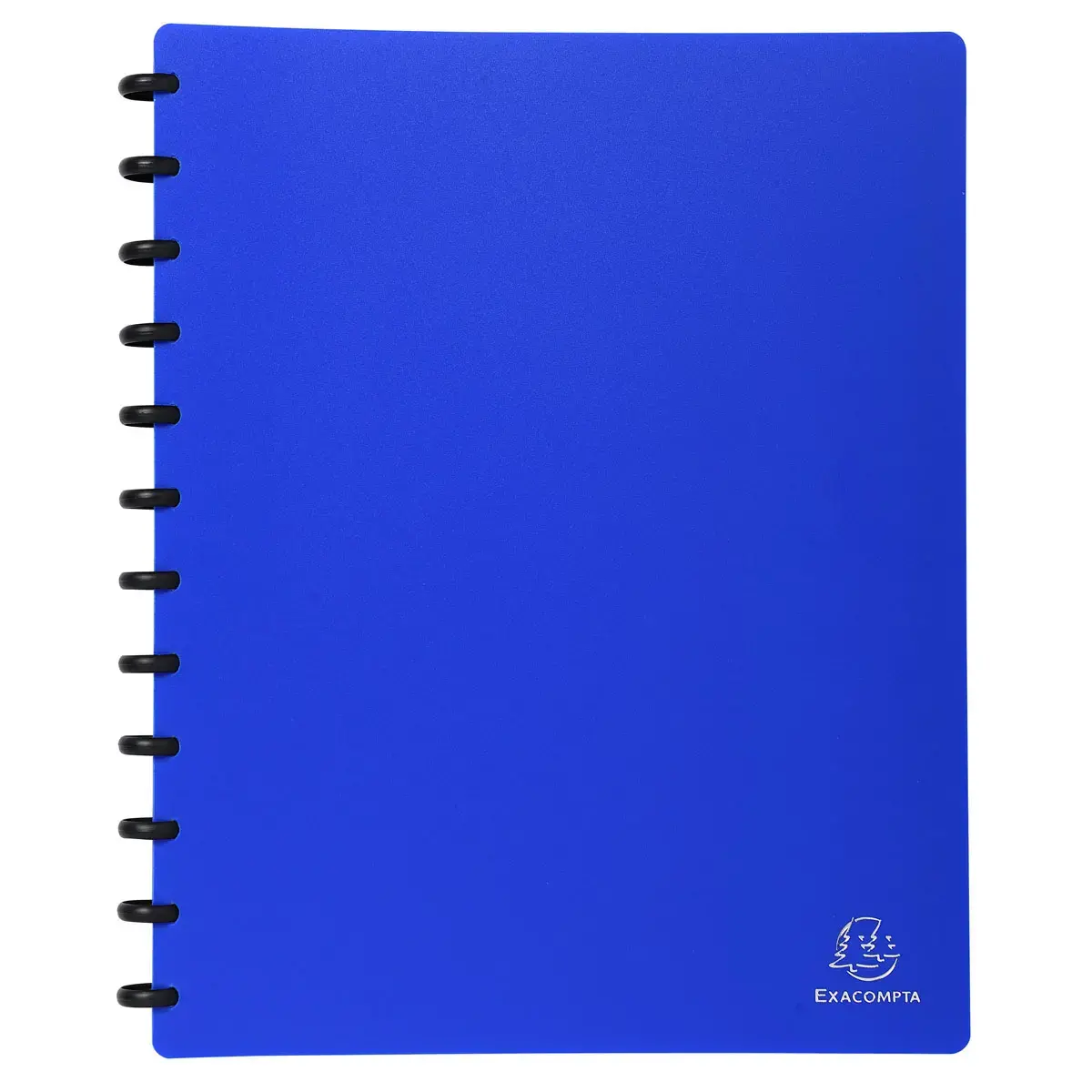Protège-documents à anneaux et pochettes détachables 60 vues - A4 - Bleu - Exacompta