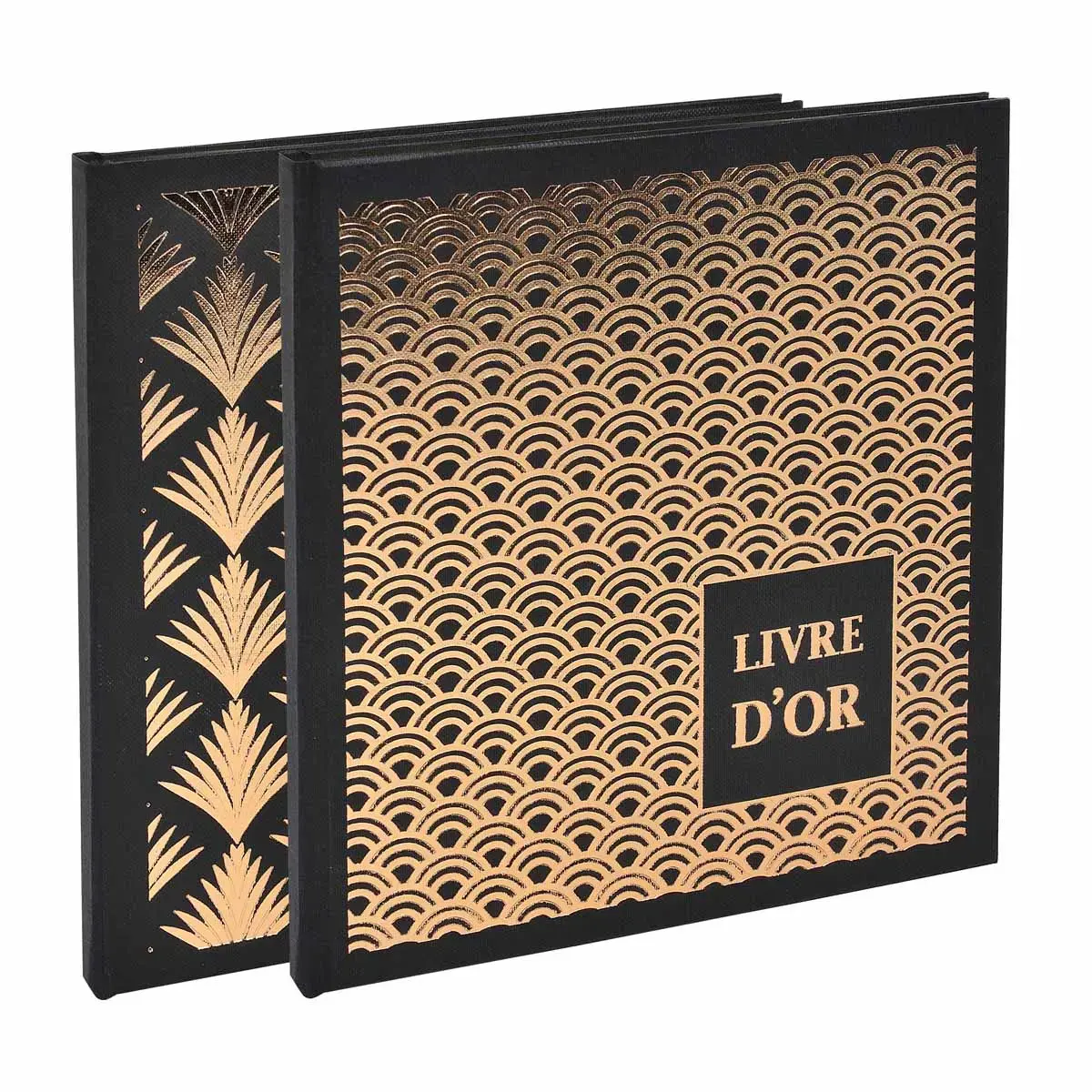 Livre d'or 140 pages tranche or - Format 21x19cm - PALMYRE - Visuels assortis - EXACOMPTA
