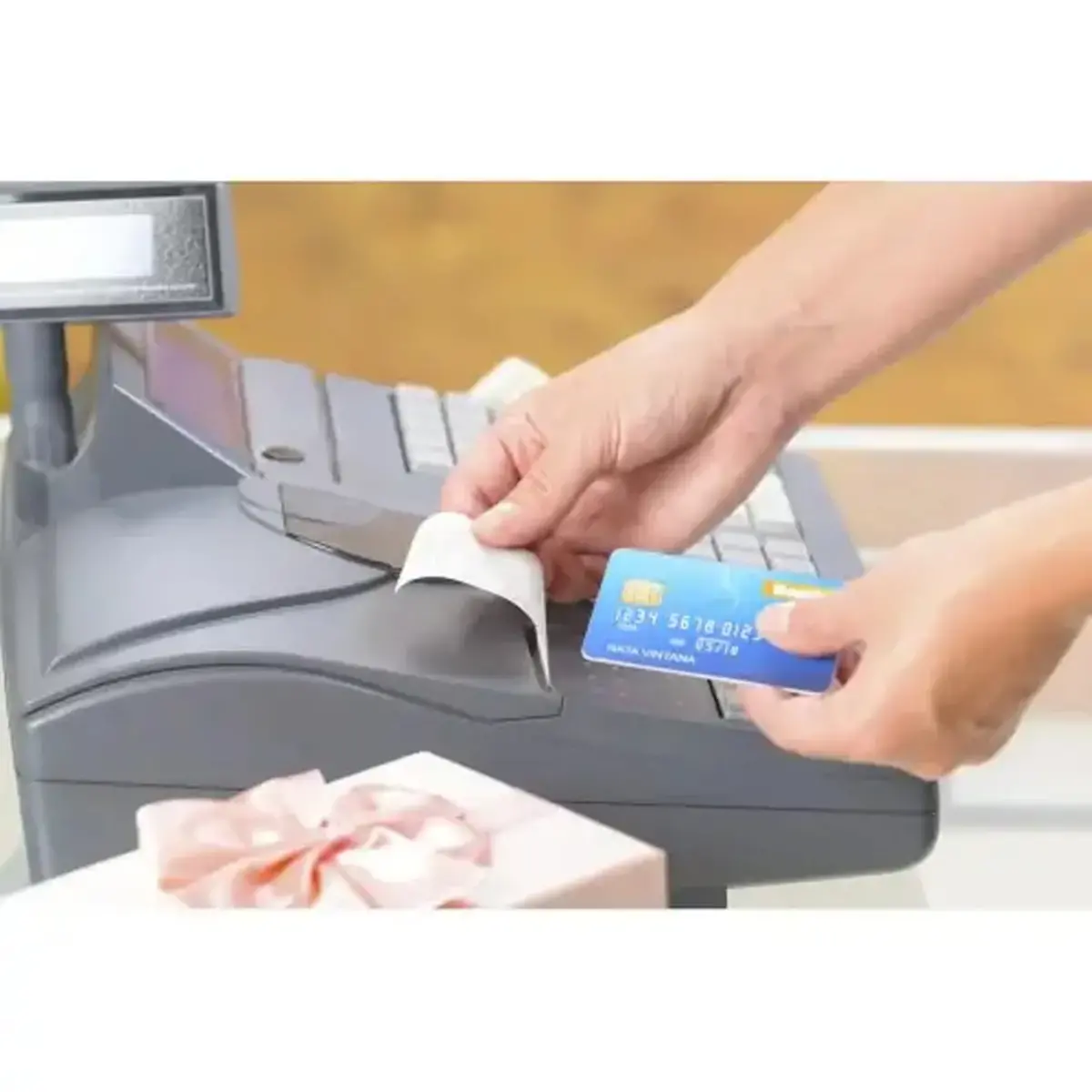 Bobine pour tickets de carte bancaire 57x40 mm - 1 pli thermique 55g/m2 sans BPA. - EXACOMPTA 