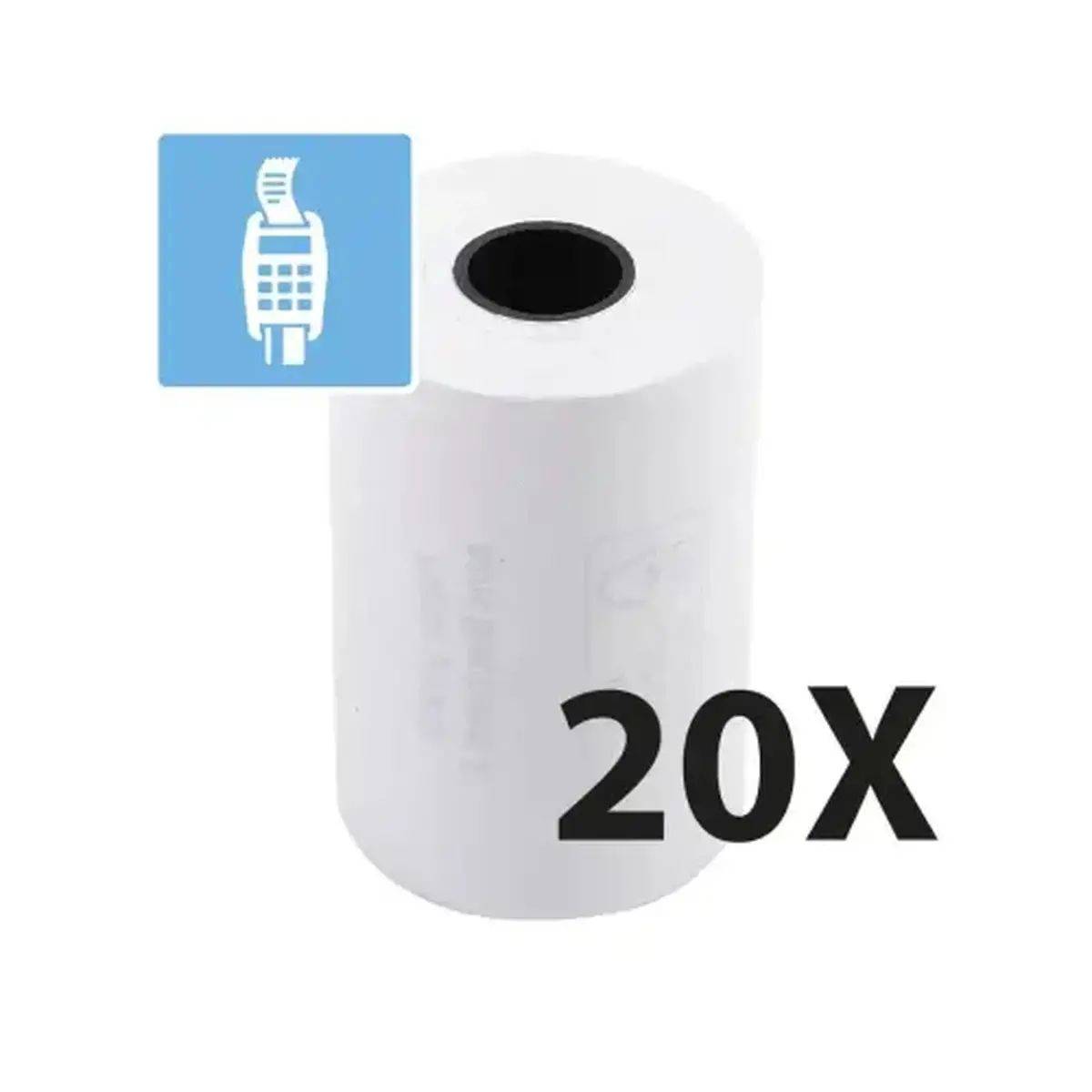 Bobine pour tickets de carte bancaire 57x40 mm - 1 pli thermique 55g/m2 sans BPA. - EXACOMPTA 
