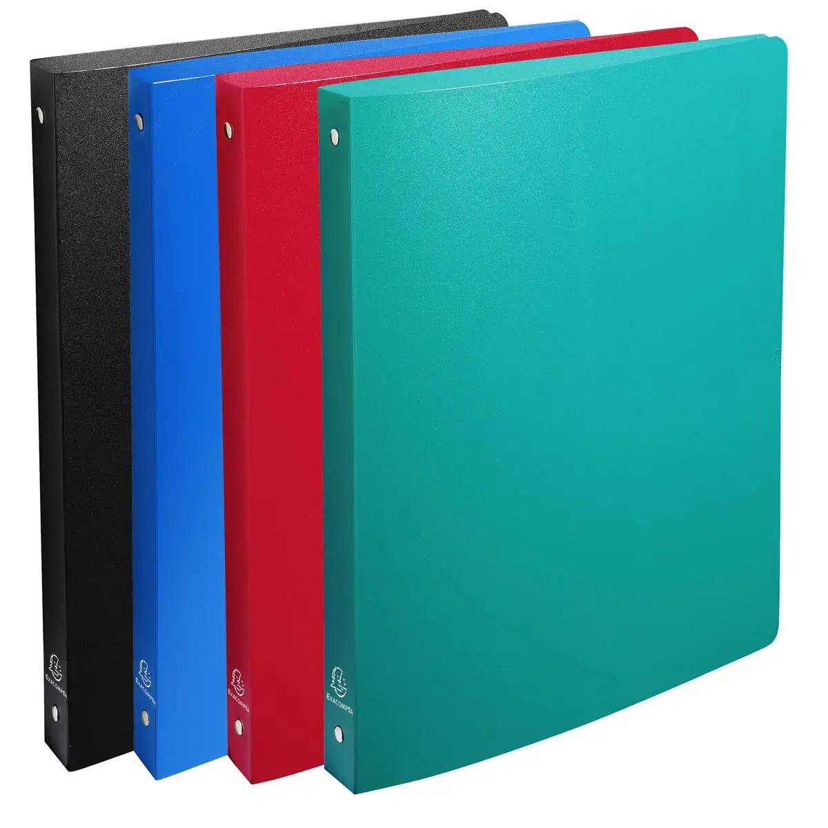 Classeur 4 anneaux 20mm polypropylène OPAK - A4 - Couleurs assorties - EXACOMPTA