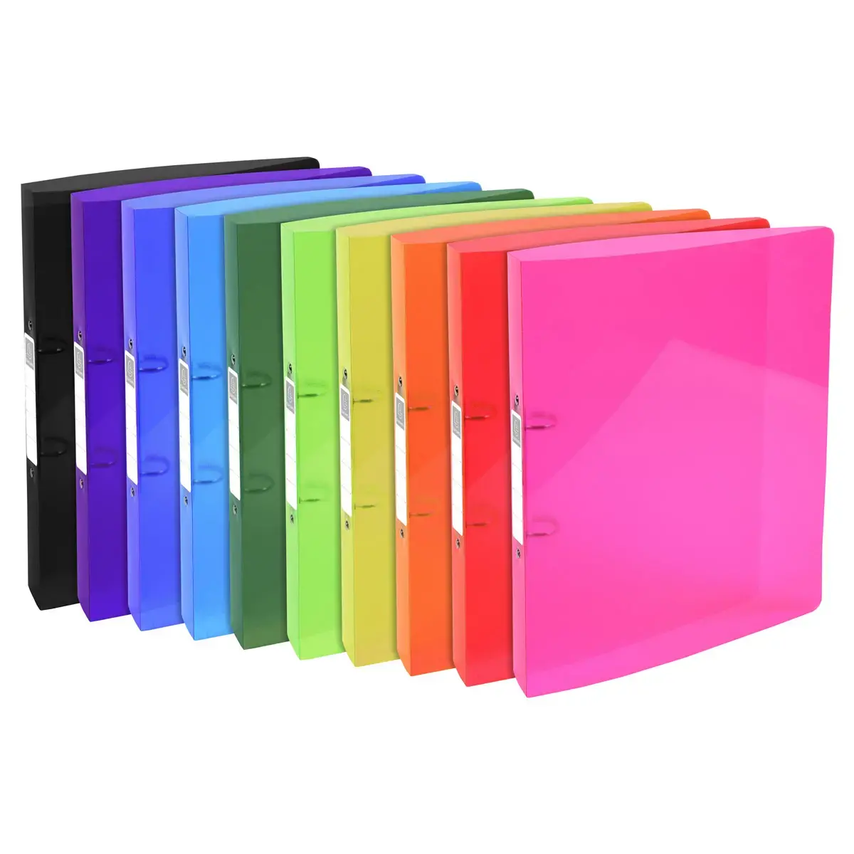 Classeur 2 anneaux 30mm IDERAMA PP - A4 maxi - Couleurs assorties - EXACOMPTA