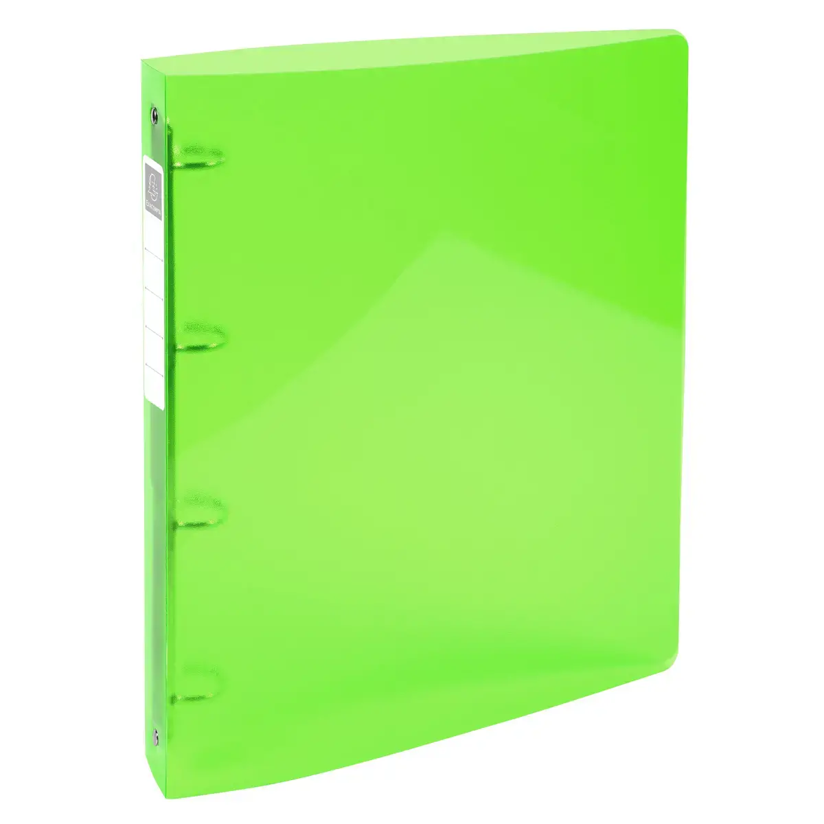 Classeur 4 anneaux 30mm IDERAMA PP polypropylène 7/10e - A4 maxi - Vert anis - EXACOMPTA