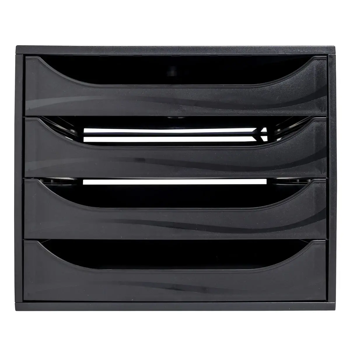 ECOBOX Caisson 4 tiroirs - Noir - EXACOMPTA