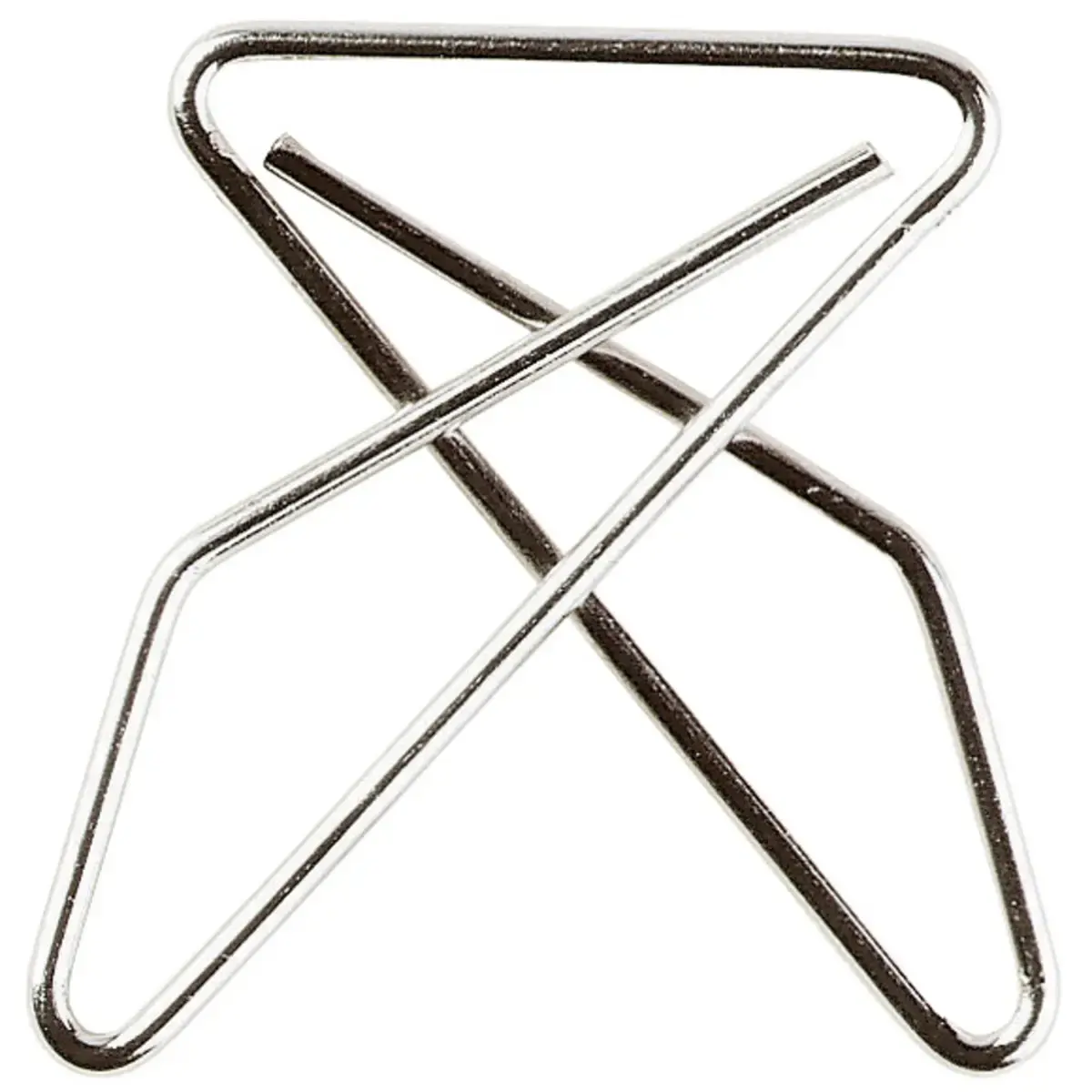 Bo&icirc;te de 100 attaches crois&eacute;es 30x40mm - Argent - EXACOMPTA 