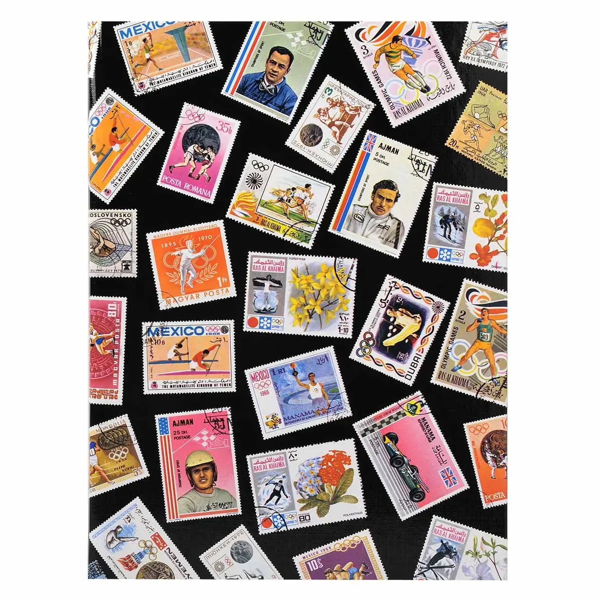 Album de timbres Sport 16 pages noires - 22,5x30,5 cm - Visuel - EXACOMPTA 