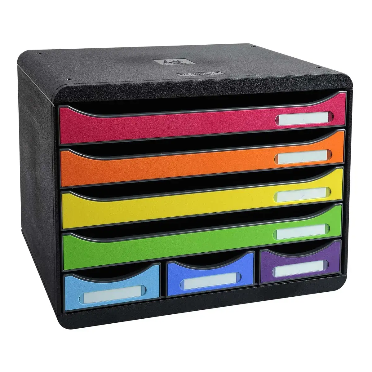 STORE-BOX MINI 7 tiroirs - Noir/arlequin - EXACOMPTA 