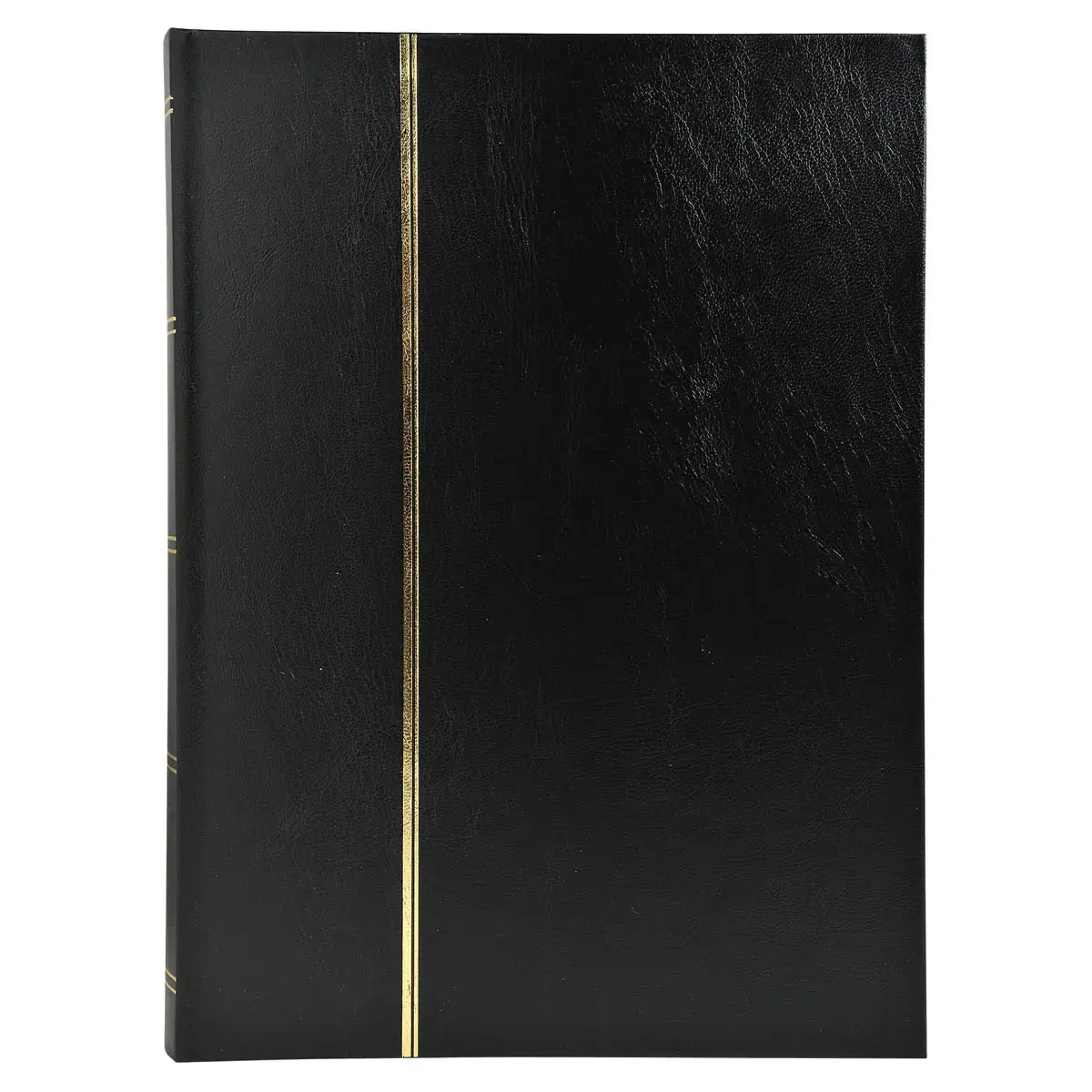 Album de timbres simili-cuir 32 pages noires - 22,5x30,5 cm - Noir - EXACOMPTA