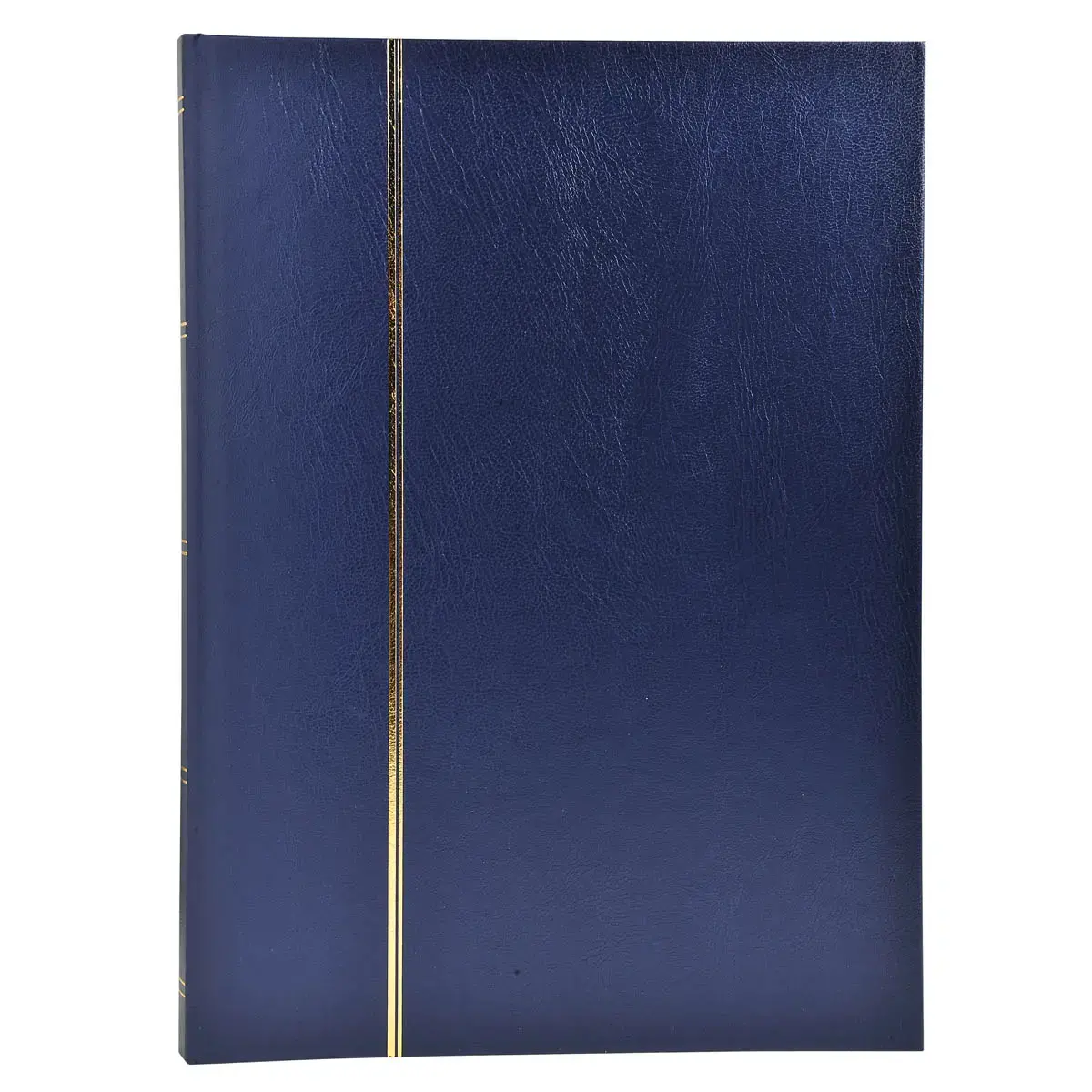Album de timbres simili-cuir 48 pages noires - 22,5x30,5 cm - Bleu - EXACOMPTA