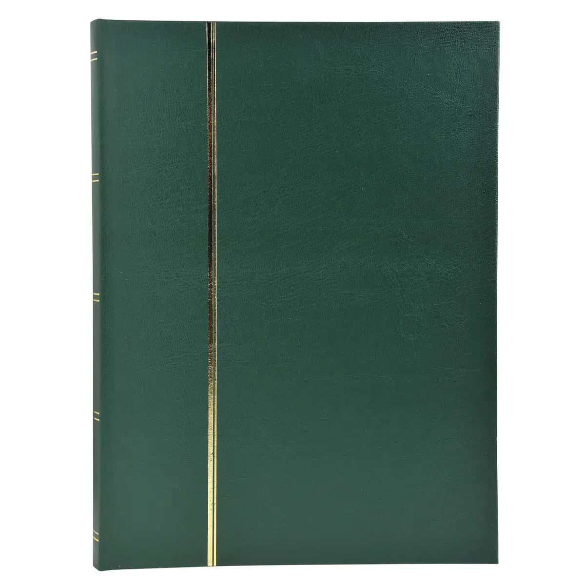 Album de timbres simili-cuir 48 pages noires - 22,5x30,5 cm - Vert - EXACOMPTA