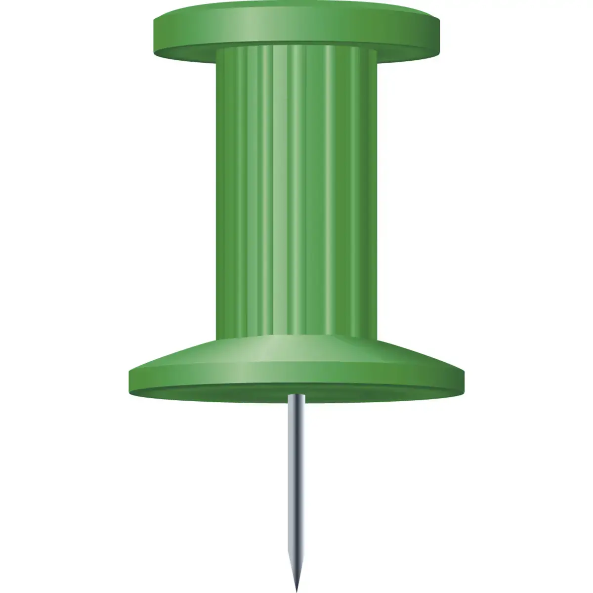 Boîte de 25 épingles Push Pins - Hauteur de pointe 7mm - 10mm de diamètre - Vert - EXACOMPTA