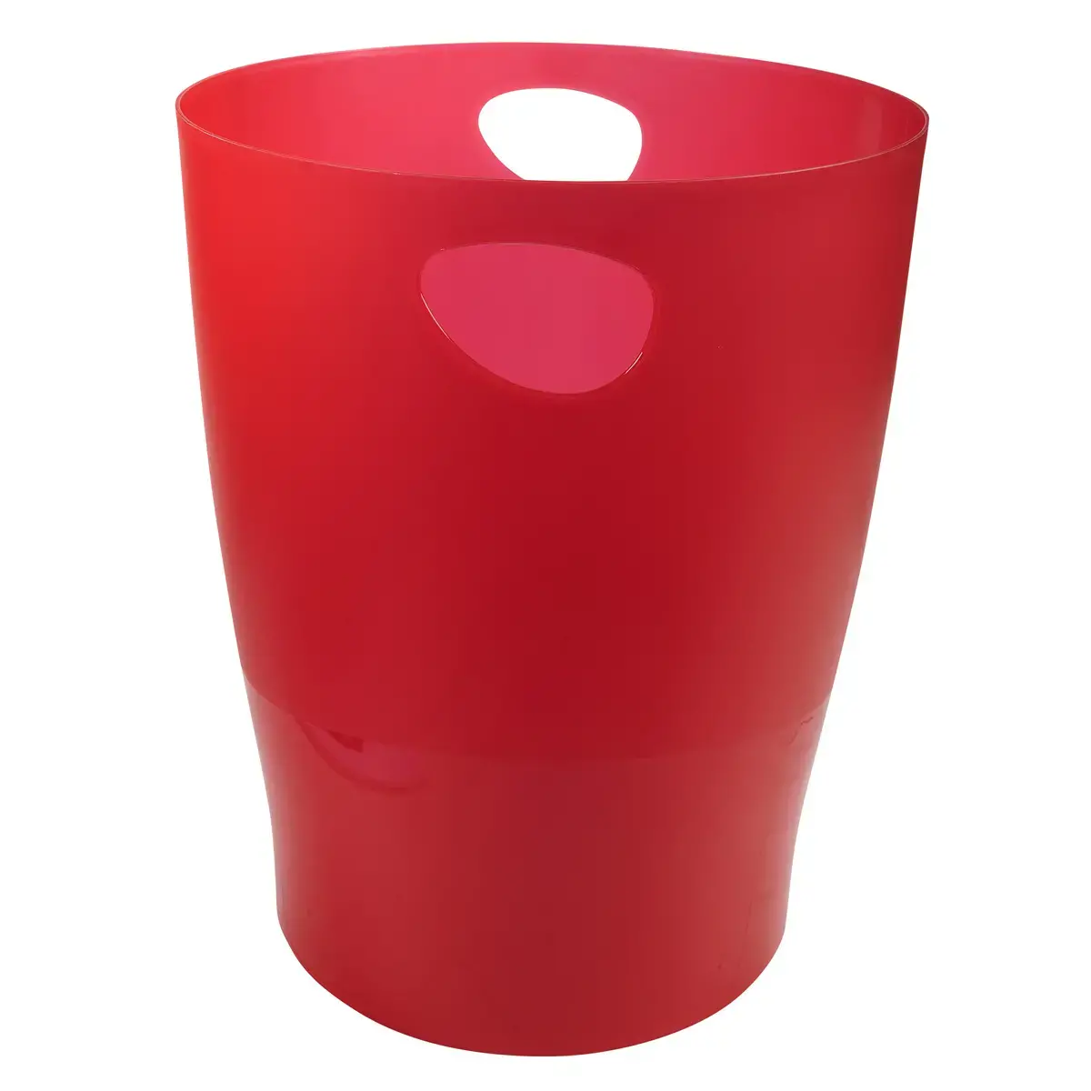 ECOBIN Corbeille &agrave; papier - Rouge carmin translucide - EXACOMPTA 