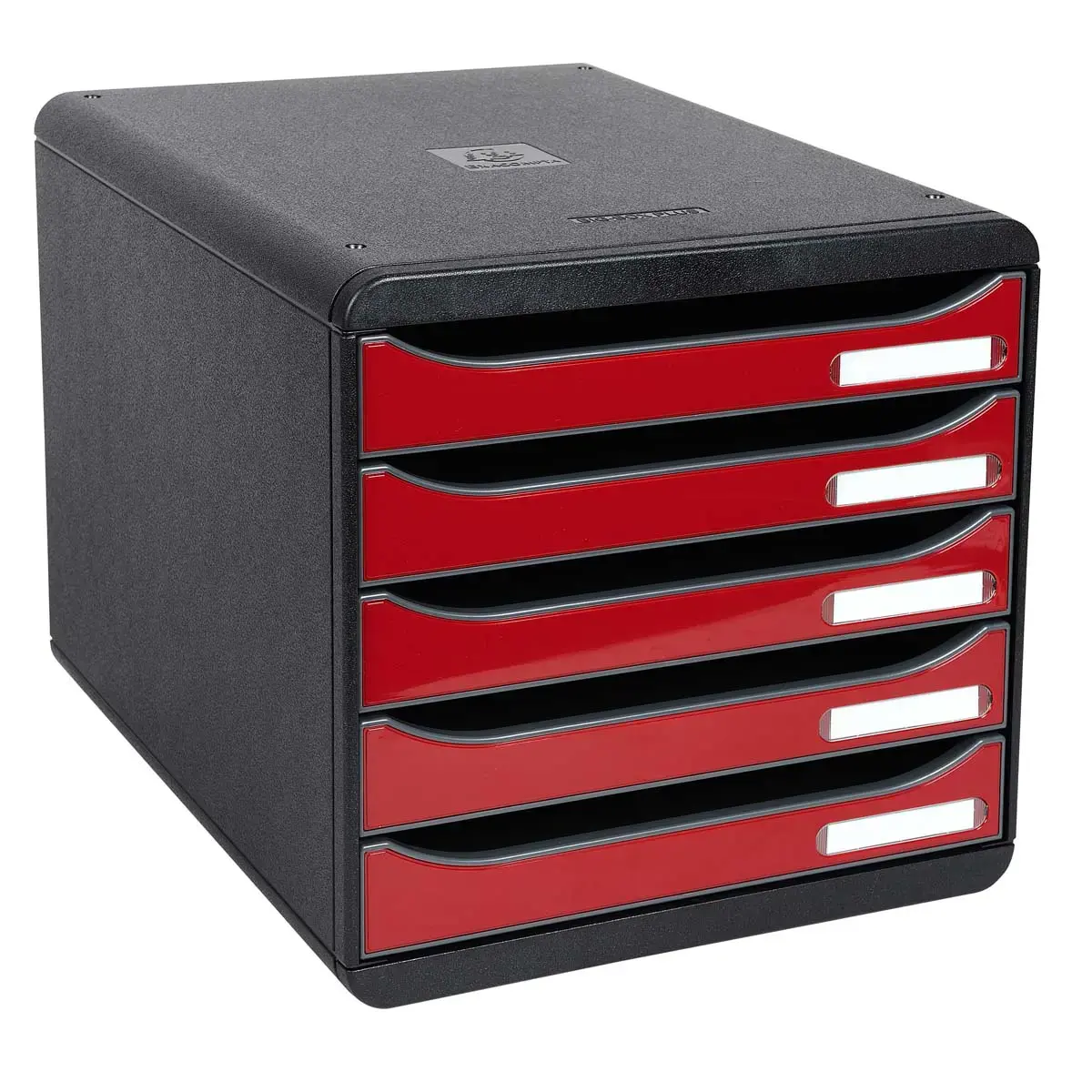 BIG-BOX PLUS - Noir/Rouge carmin - EXACOMPTA 