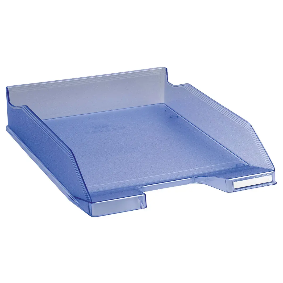 Corbeille &agrave; courrier COMBO MIDI Violet translucide - Bleu glac&eacute; translucide - EXACOMPTA 