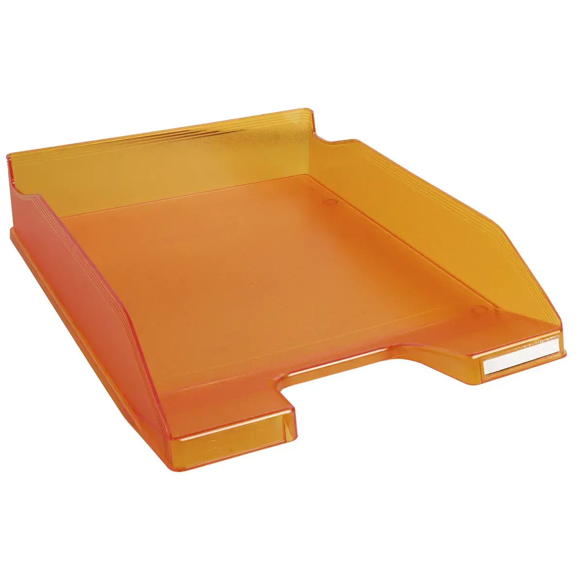 Corbeille &agrave; courrier COMBO MIDI Violet translucide - Tangerine translucide - EXACOMPTA 