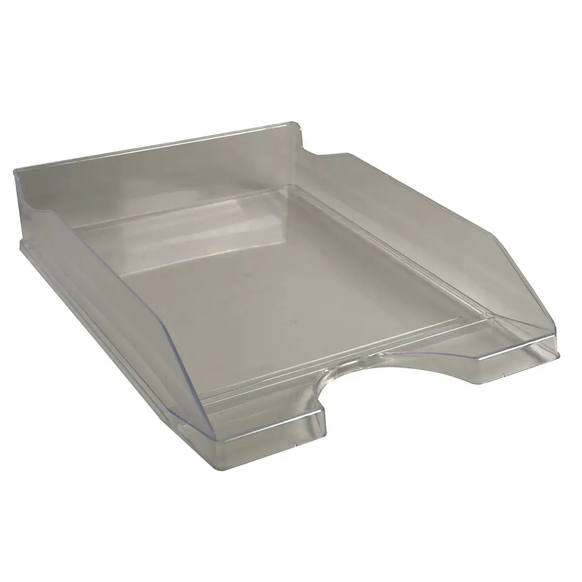 ECOTRAY Corbeille à courrier - Gris translucide - EXACOMPTA