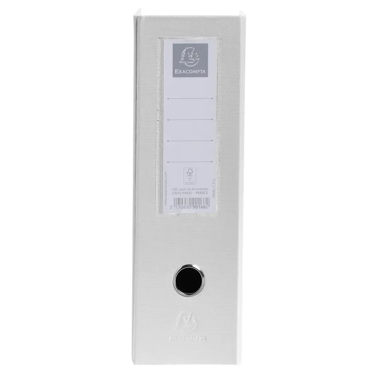 Porte revue Dos 100mm PP Blanc