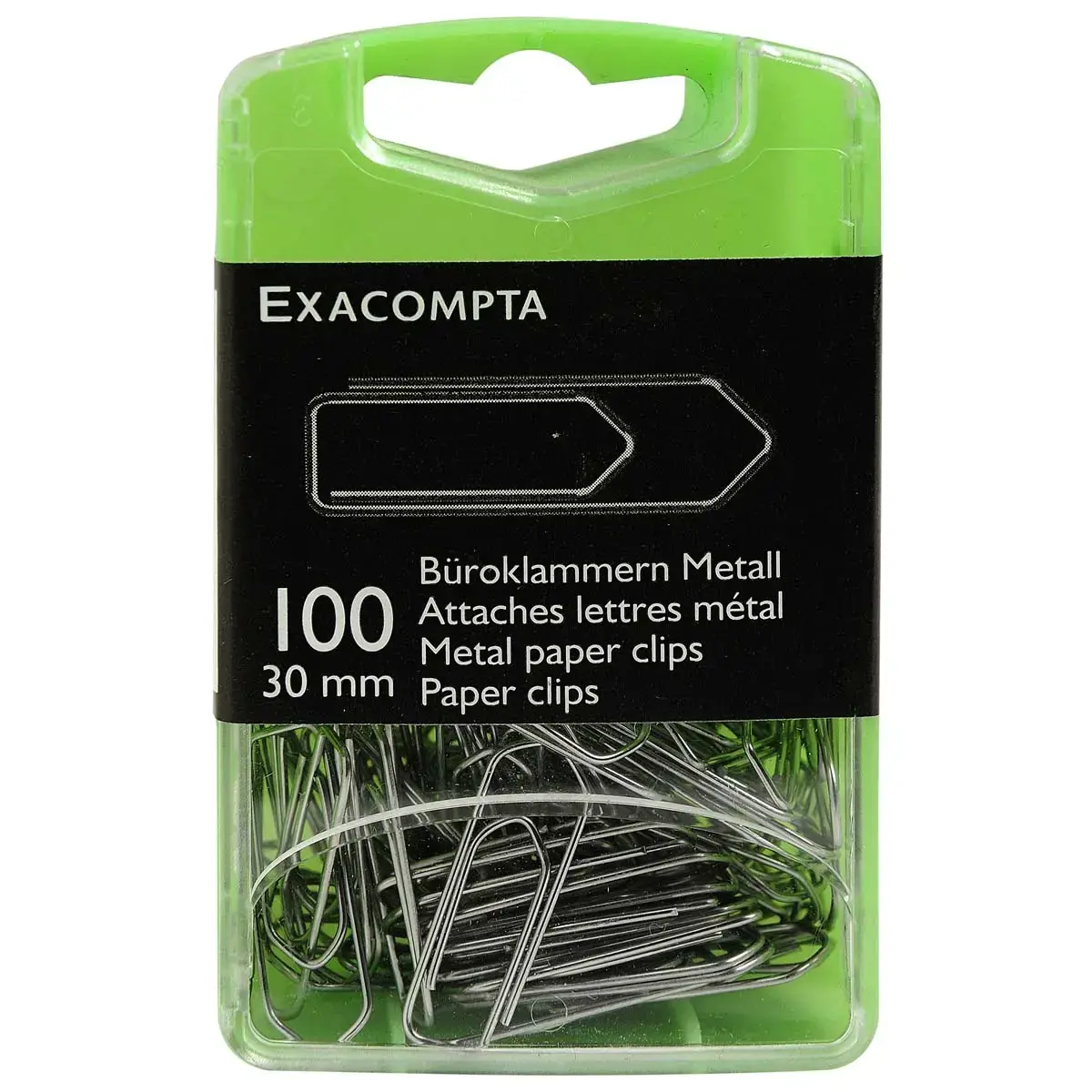 Boîte de 100 attaches lettres en métal 30 mm - Exacompta