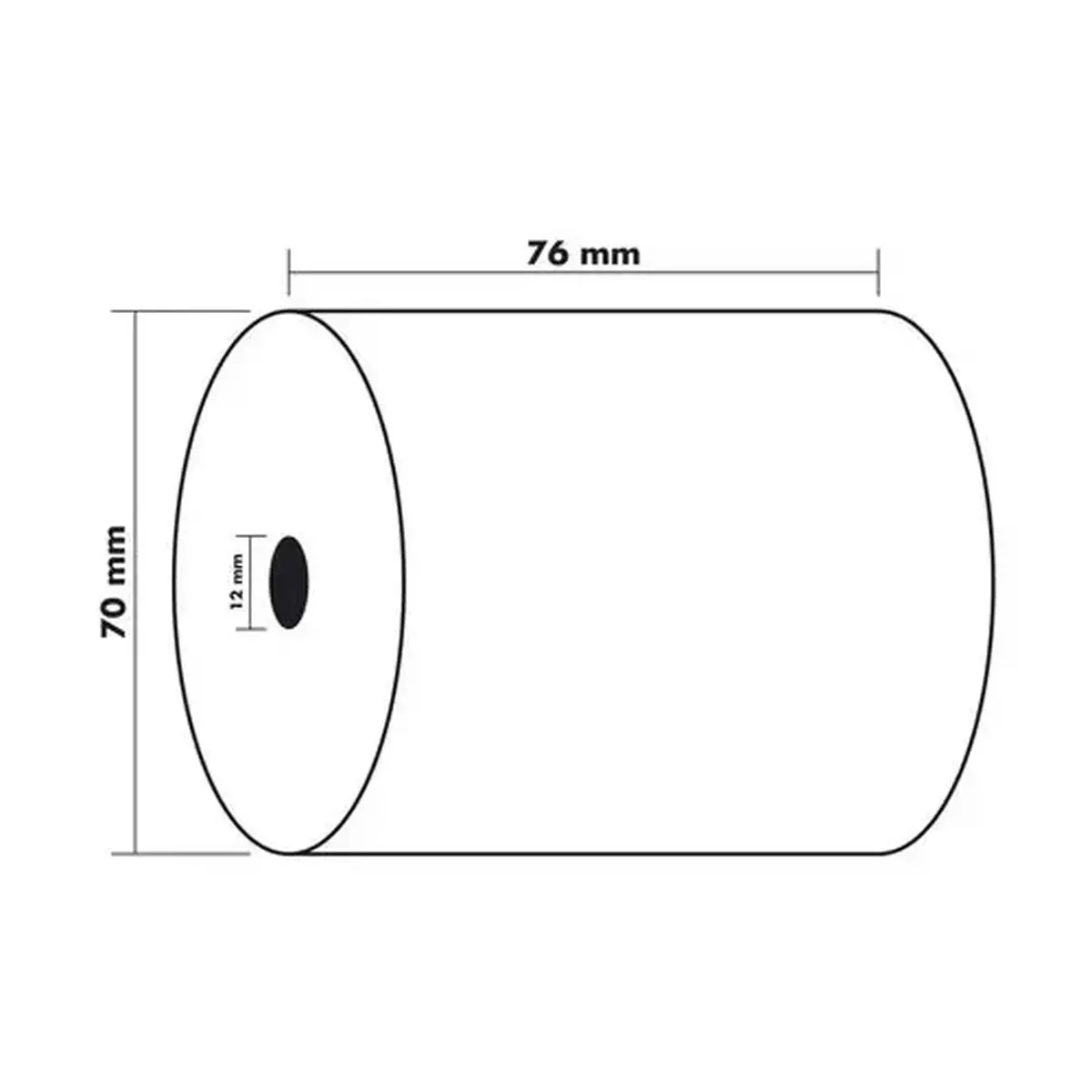 Bob 1pli therm 55g 76x70mm-60m (par10) 10)