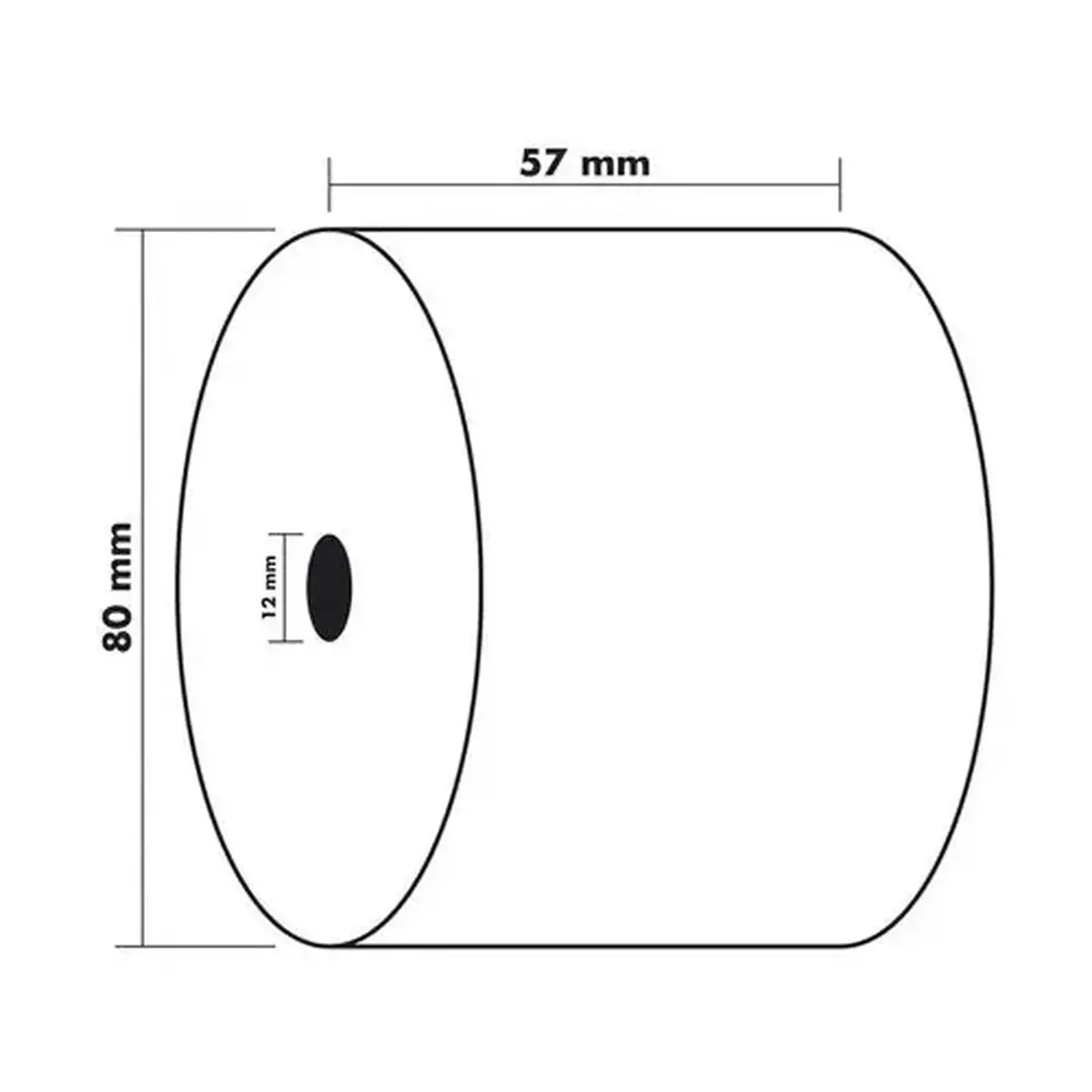 Bob 1pli therm 55g 57x80mm-76m (par10) 