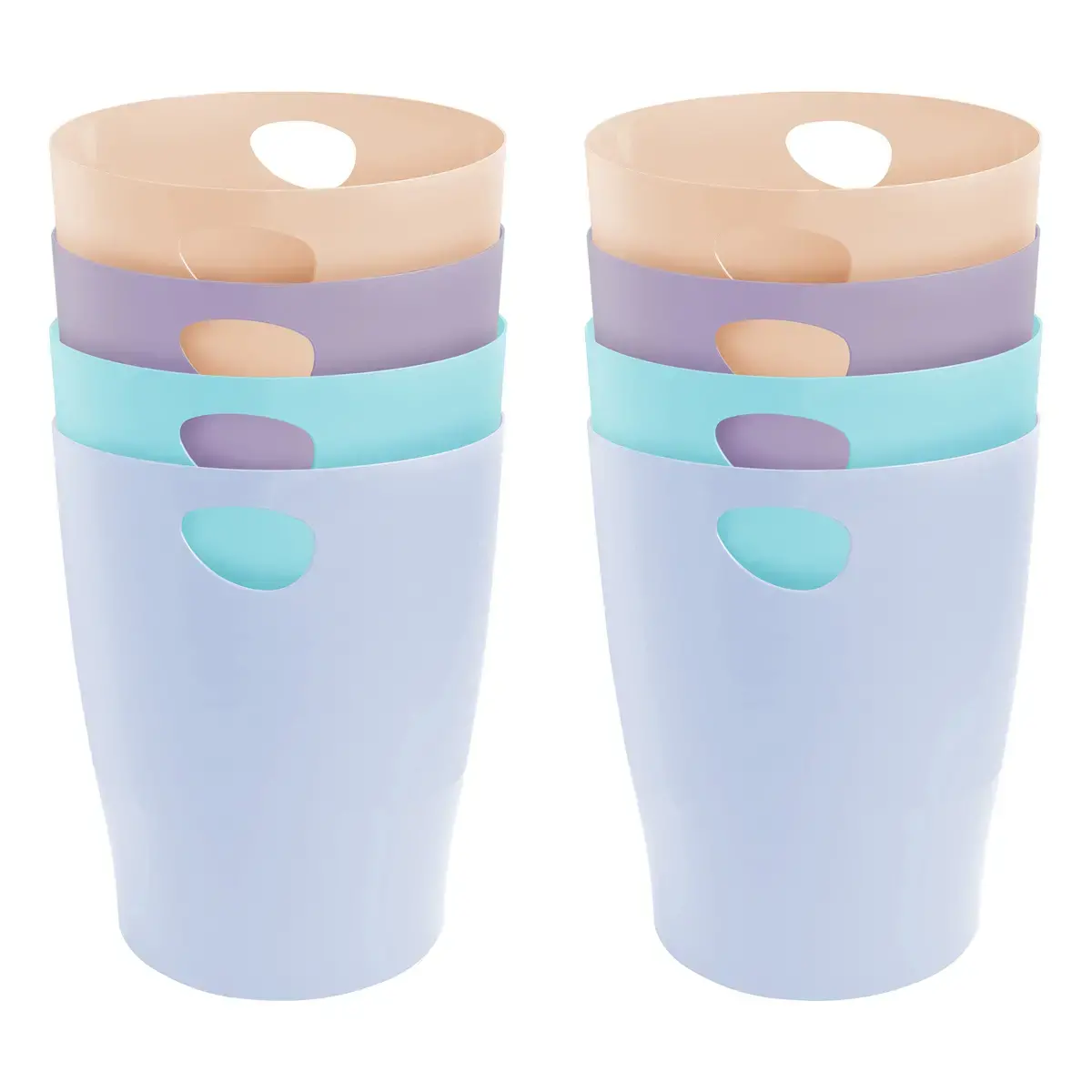 ECOBIN Corbeille a papier Assorti pastel 
