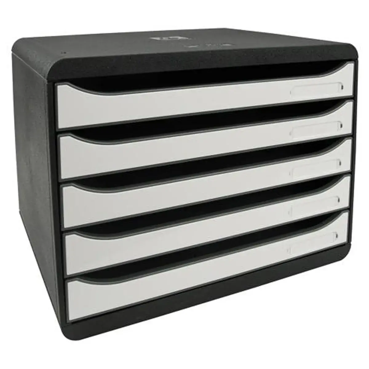 BIG-BOX PLUS HORIZON Glossy noir/blanc g - Exacompta