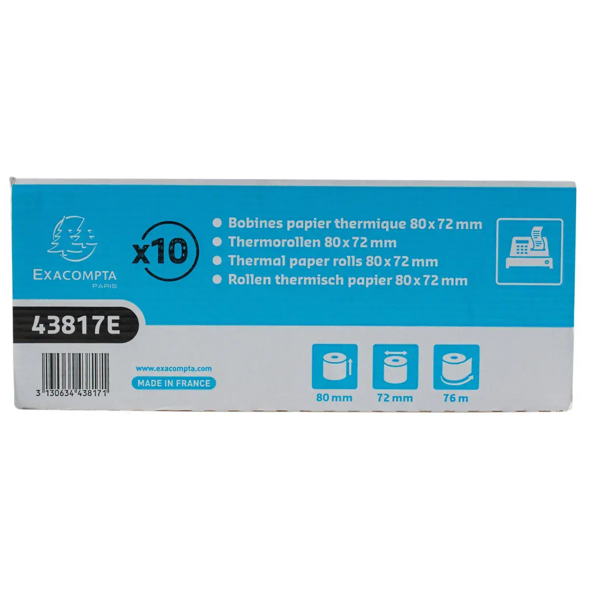 Bob 1pli therm 55g 80x80mm-76m