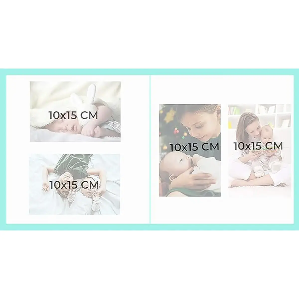 Livre album CARTE - 30 pages - 25 x 25 cm - Rose et bleu - Exacompta 
