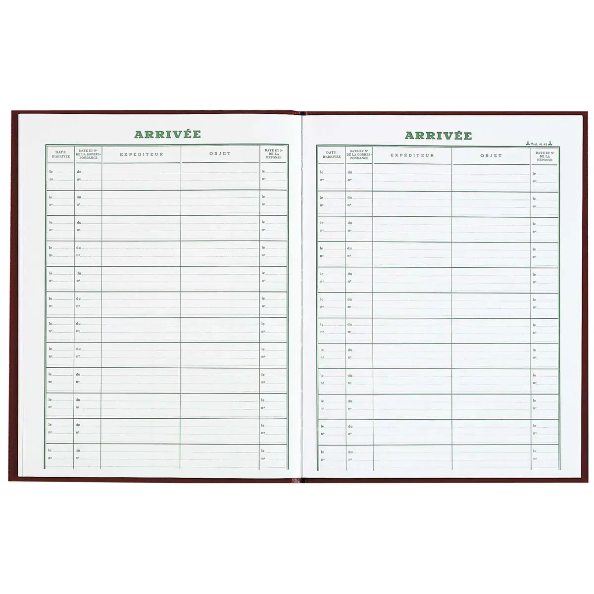 Registre Courrier arriv&eacute;e - 32 x 24 cm - 160 pages - Exacompta 