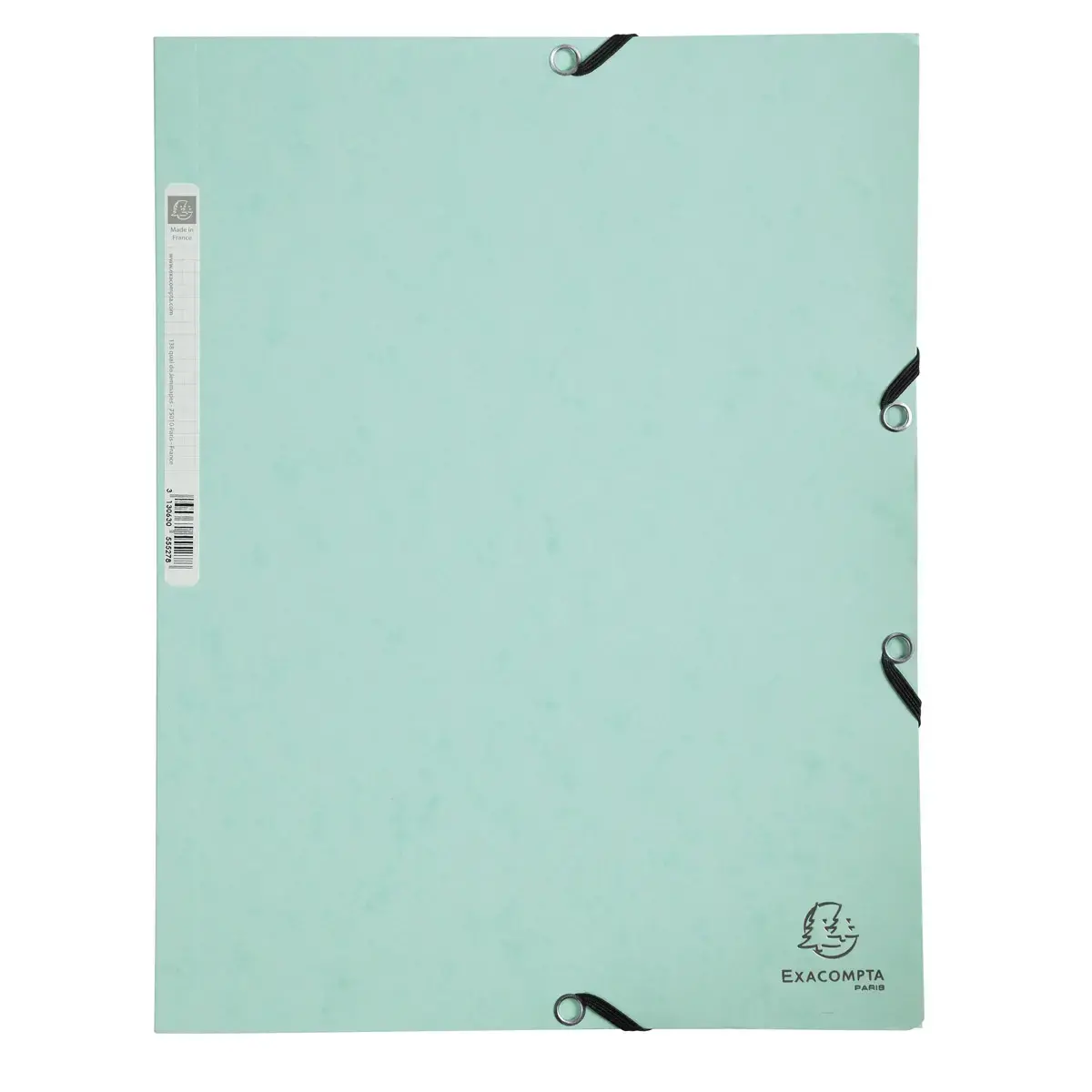Chem. 3rab+elast. A4 carte AQUAREL vert