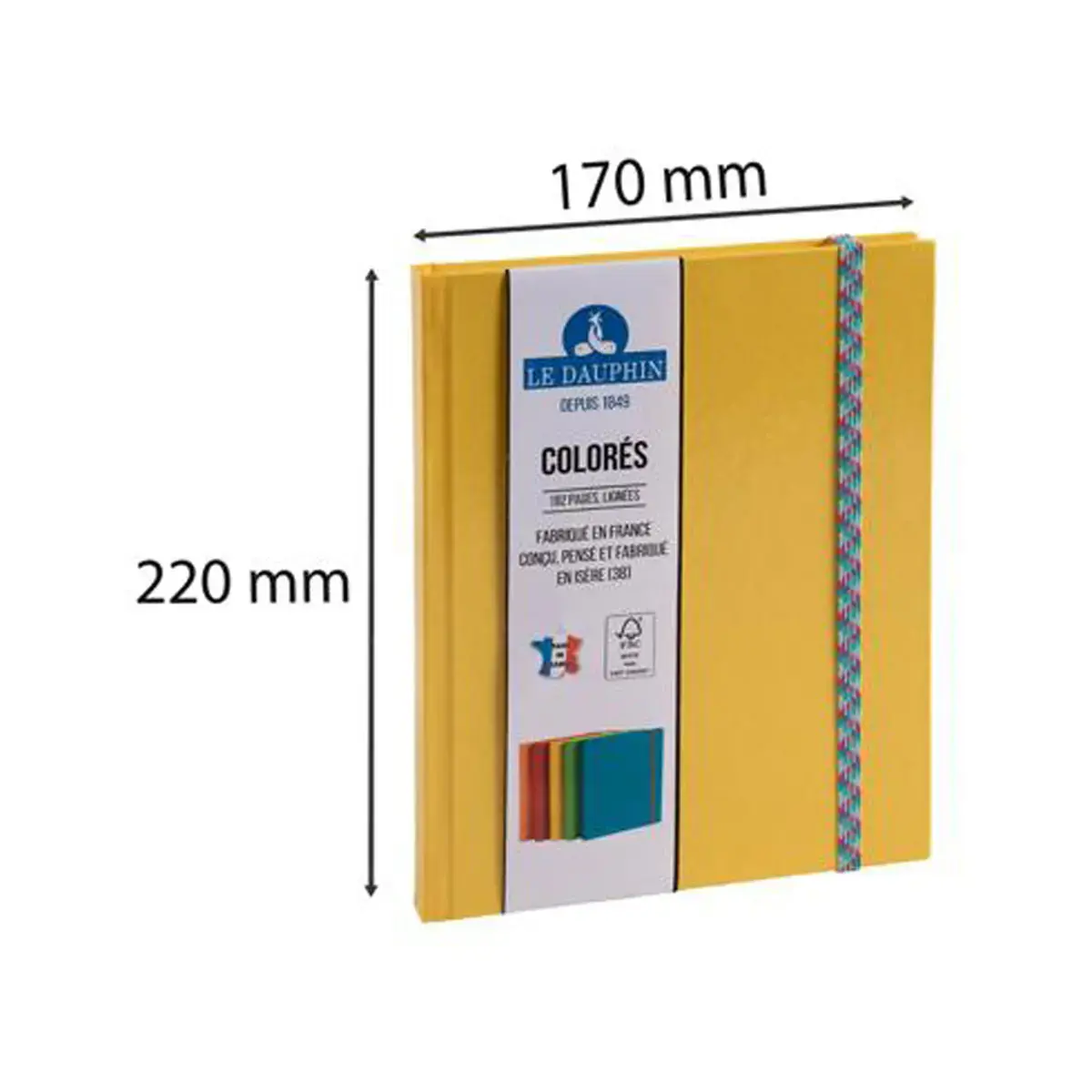 REG IDERAMA 220x170 192P LIGNE JAUNE FSC®