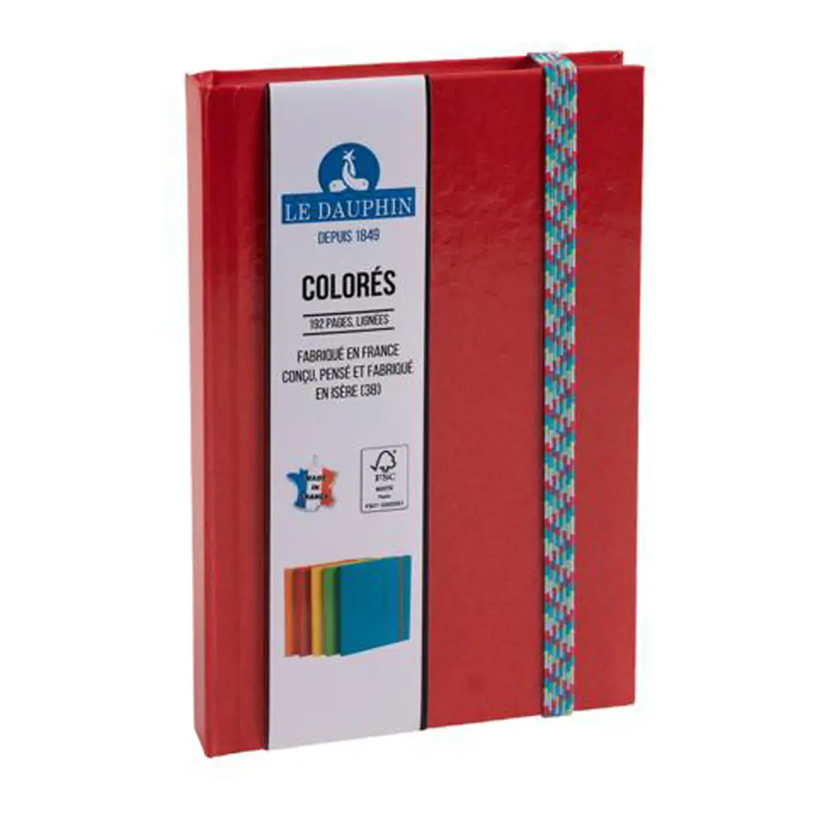 Carnet ligné - 192 pages - 14 x 11 cm - Rouge - EXACOMPTA