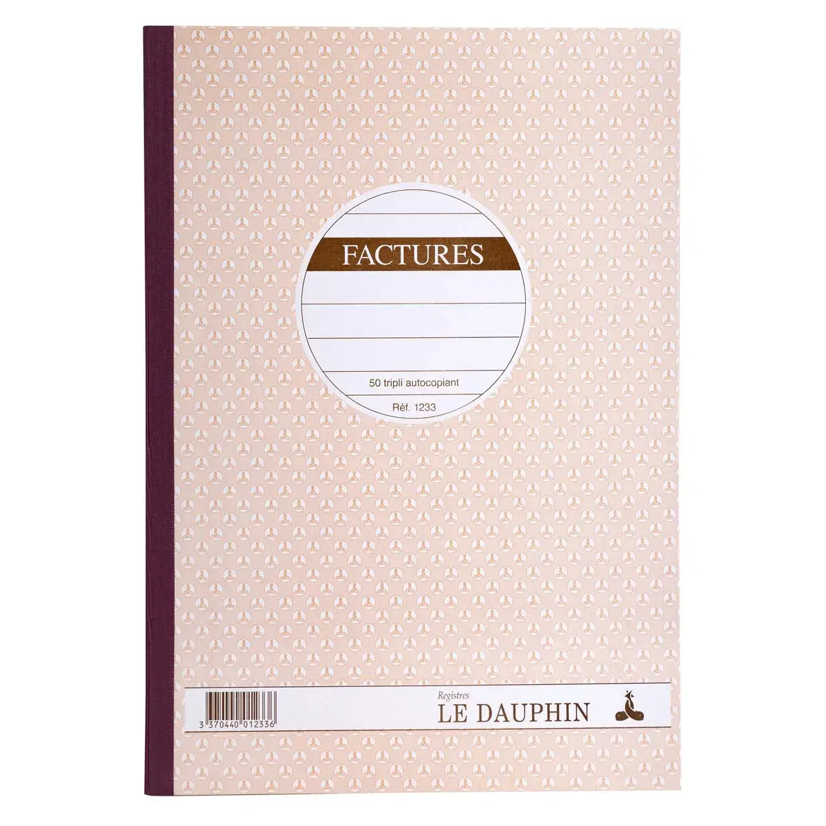 Carnet de factures autocopiant - A4 - 50 feuilles en triplicata - Le Dauphin