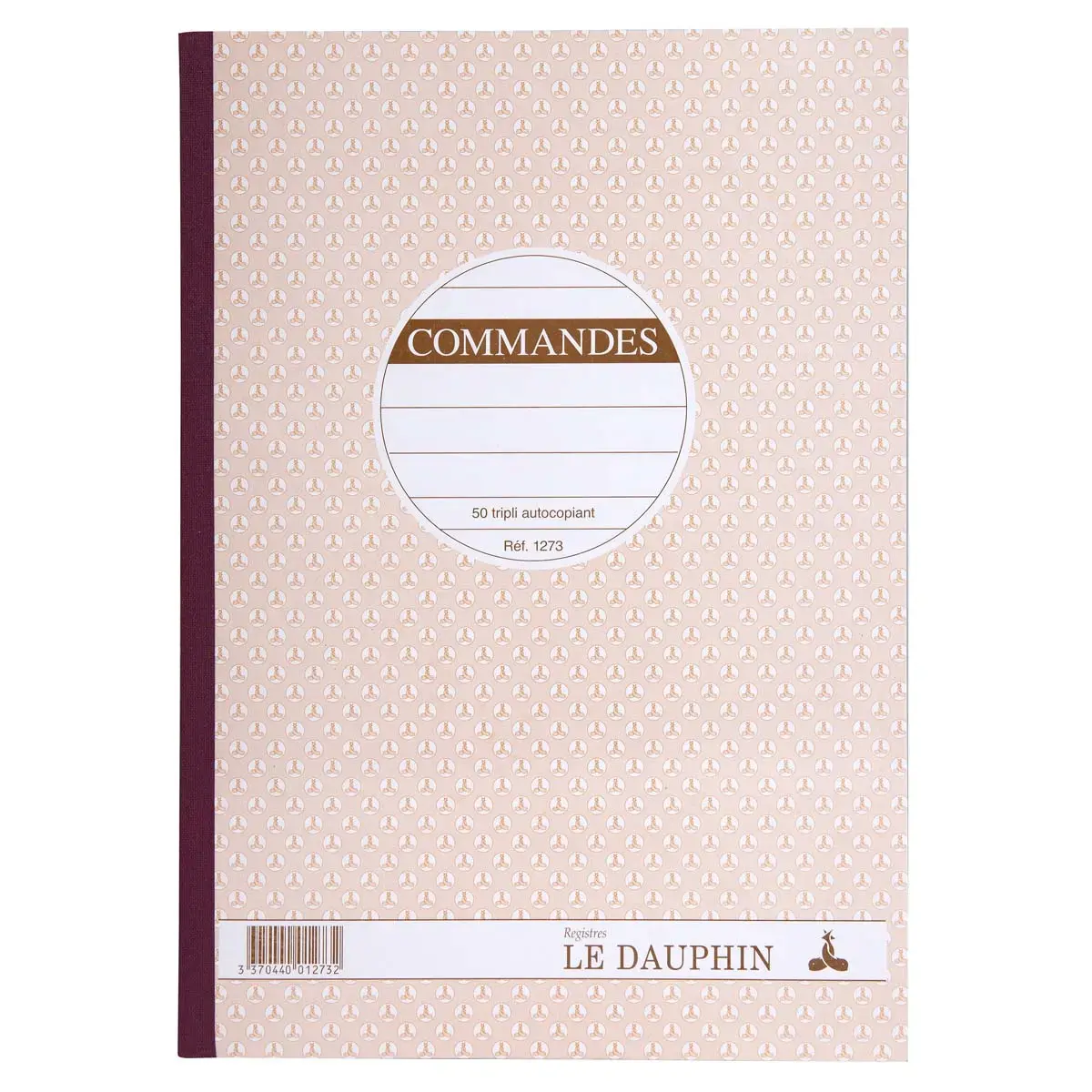 Carnet de commandes autocopiant - A4 - 50 feuilles en triplicata - Le Dauphin 