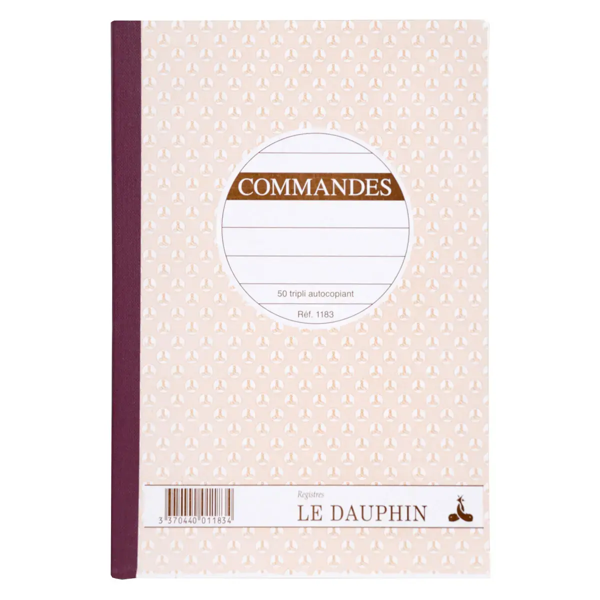 Carnet de commandes autocopiant - A5 - 50 feuilles en triplicata - Le Dauphin