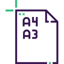 pictogramme format feuille à imprimer