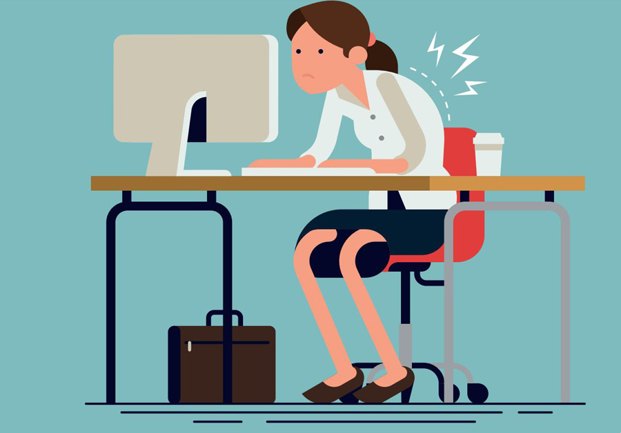 Informations mal de dos au bureau